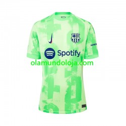 Camisola FC Barcelona Homem Equipamento Terceiro 2024-2025 Manga Curta